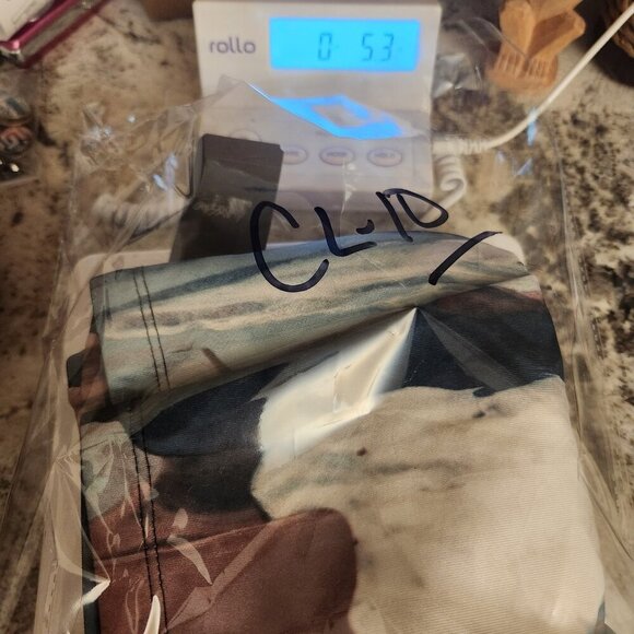 Mossimo Skirt Womens XS Pink Blue White Abstract Midi Stretch Bodycon NWT Modern - Picture 15 of 16